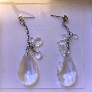 Crystal teardrop earrings